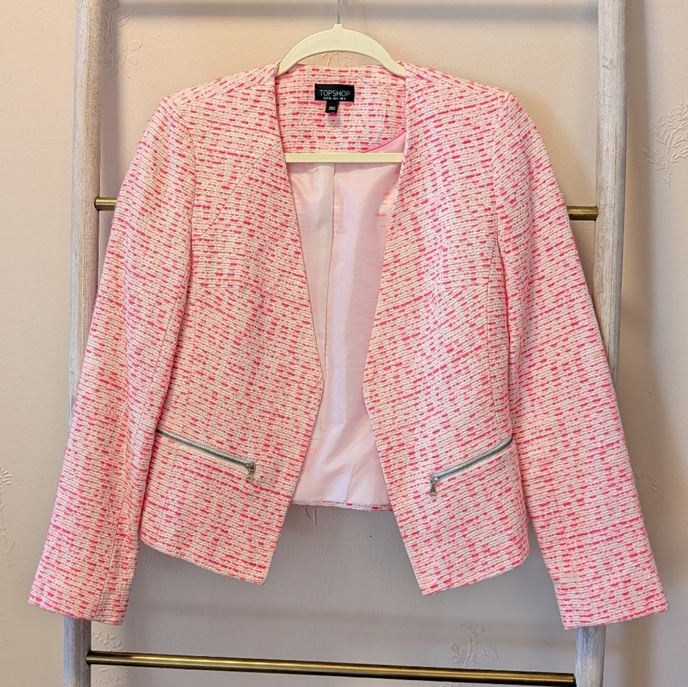 Topshop Tweed Blazer